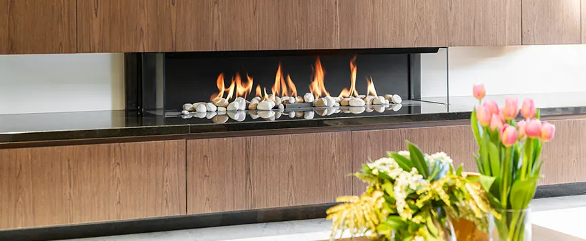 Double-height Fireplace Design Refurbishment in Marana, Arizona